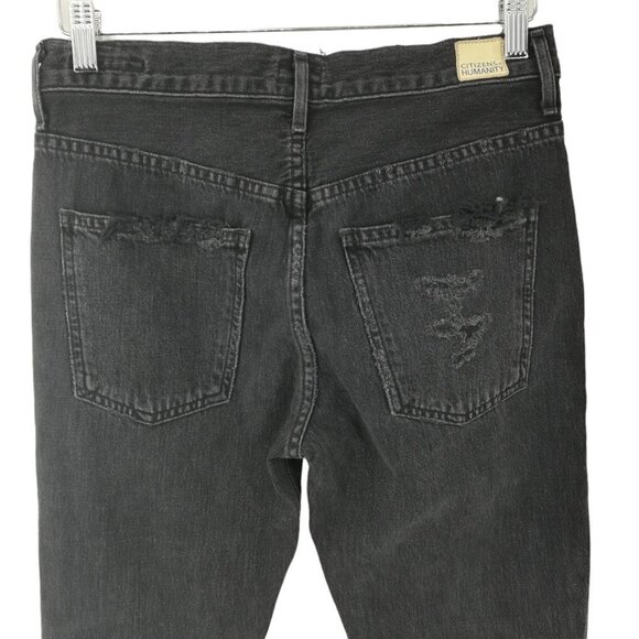 Citizens of Humanity Sasha Twist Crop Low Slung Flare Jeans Size 24 Safety Pins - Picture 8 of 14